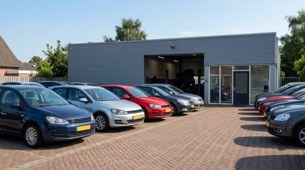 Rij occasions voor een garage